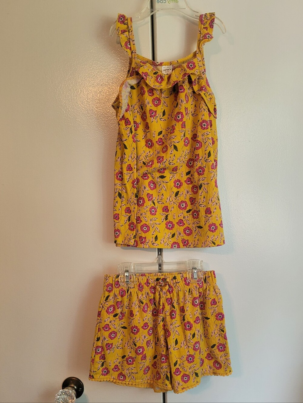 Size 8 Carter's Outfit Floral Matching Set